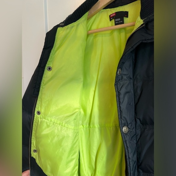 Diesel The Real Down Jacket, Sz L - Picture 7 of 8